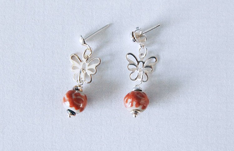 Arete Mariposa - Joyería artesanal
